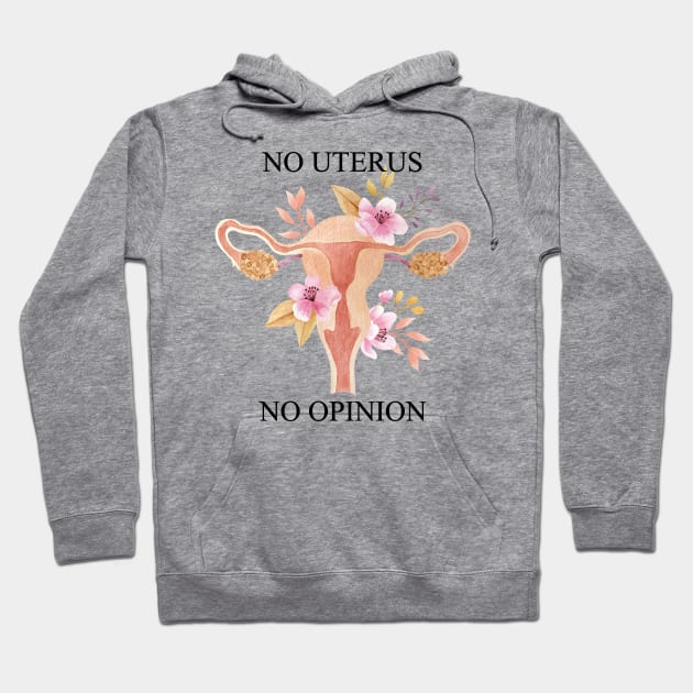 no uterus no opinion, roe v wade, reproductive rights Hoodie by misoukill